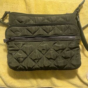 Green quilted Nylon Crossbody purse
Handbag from Macy’s INC